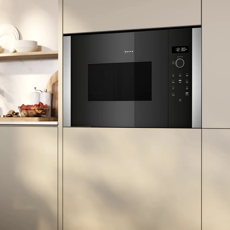 Micro-ondes encastrable NEFF HLAWD23N1F Noir Inox