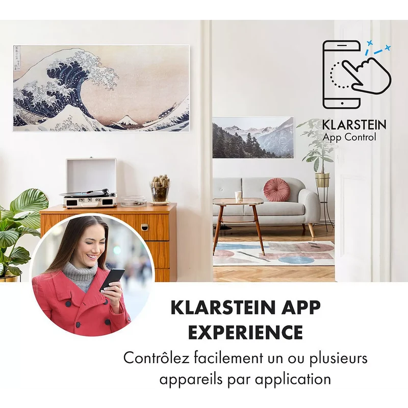 Chauffage infrarouge KLARSTEIN Wonderwall Air Art Smart 120cm