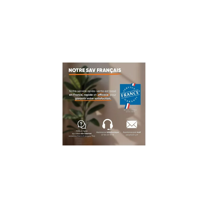 Chauffage électrique BESTHERM à inertie sèche céramique ARIA PLINTHE 1
