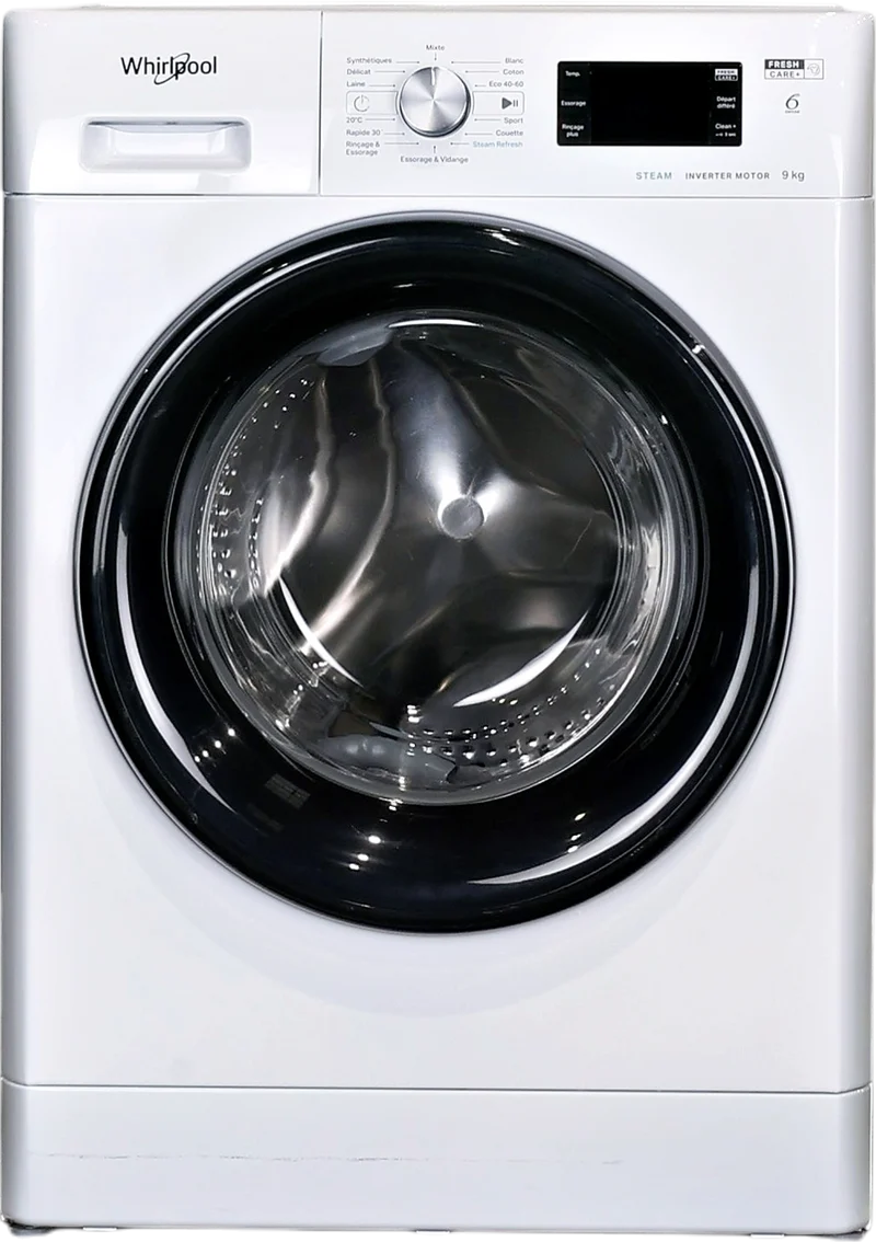 Lave-linge Hublot 9 kg Reconditionné WHIRLPOOL FFBP9489BVFR
