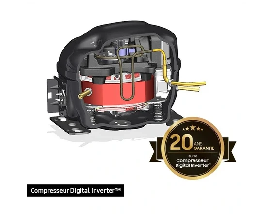 Réfrigérateur congélateur en bas Samsung RB34C600EWW