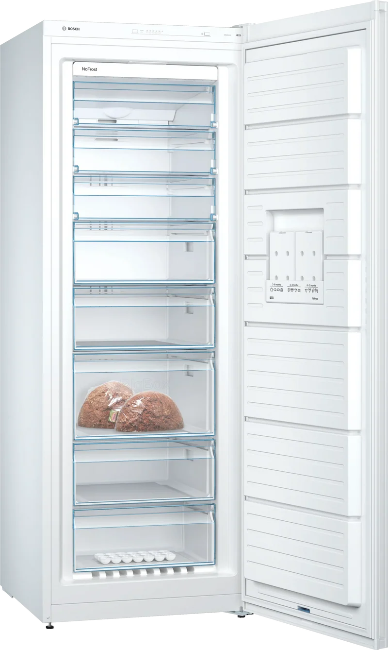 Congélateur BOSCH GSN58VWEV Série 4 NoFrost Blanc 191cm Pose Libre