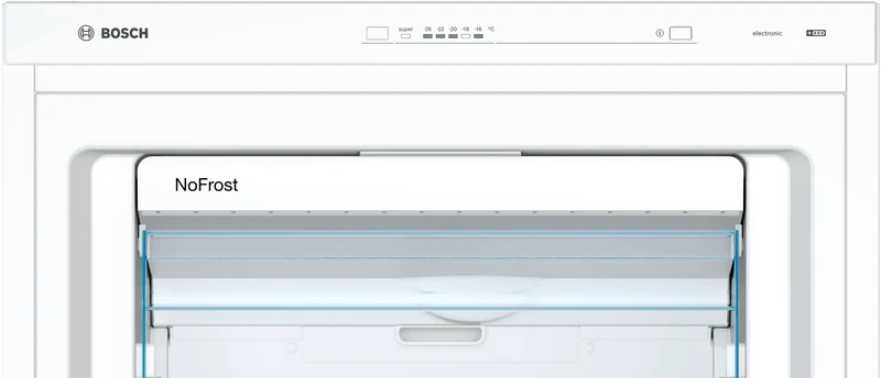 Congélateur BOSCH GSN58VWEV Série 4 NoFrost Blanc 191cm Pose Libre