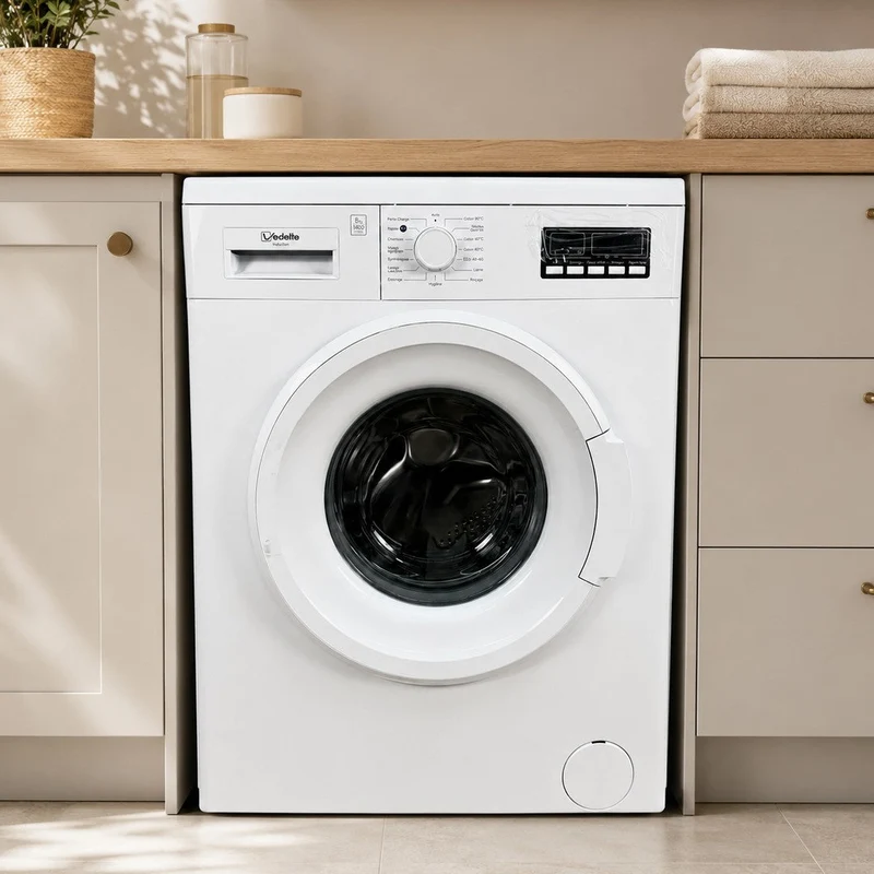 Lave-linge hublot VEDETTE LFV484QWT 8kg