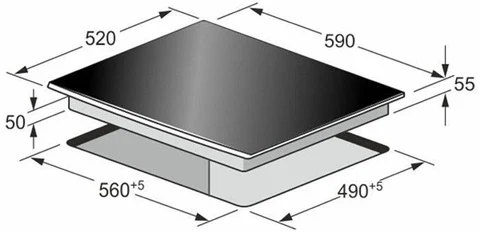 Plaque induction Kaiser Table de cuisson à induction - - KCT 6730 FIG - 60cm - Free Zone - POWER Induction Boost
