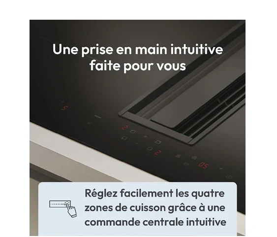 Plaque de cuisson avec hotte intégrée Candy CIH614CF