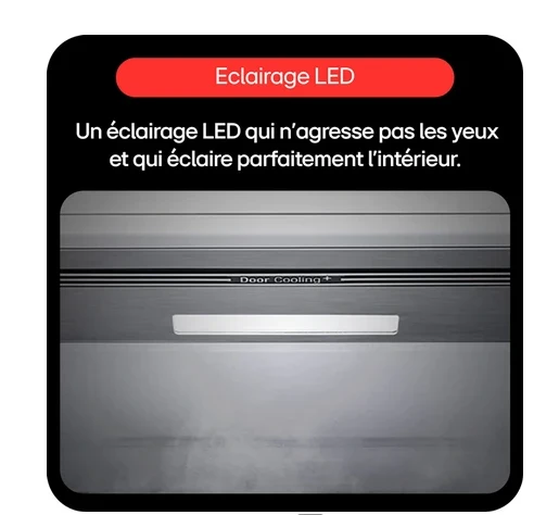 Réfrigérateur congélateur en bas Lg GBBSJ11DEP Noir