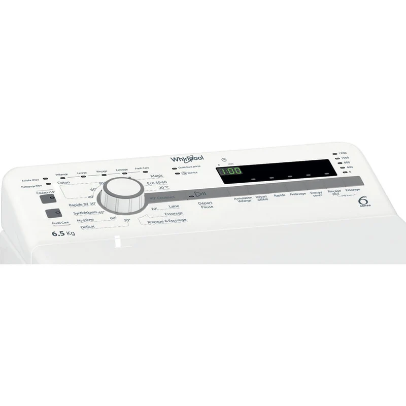 Lave-linge Top 6.5 kg Reconditionné WHIRLPOOL TDLR65231FRN