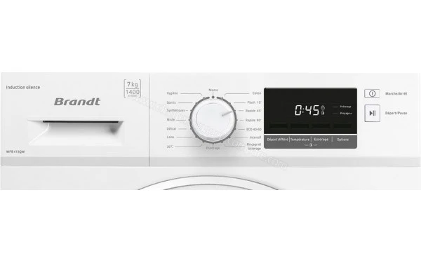 Lave-linge hublot BRANDT WFB173QW 7kg