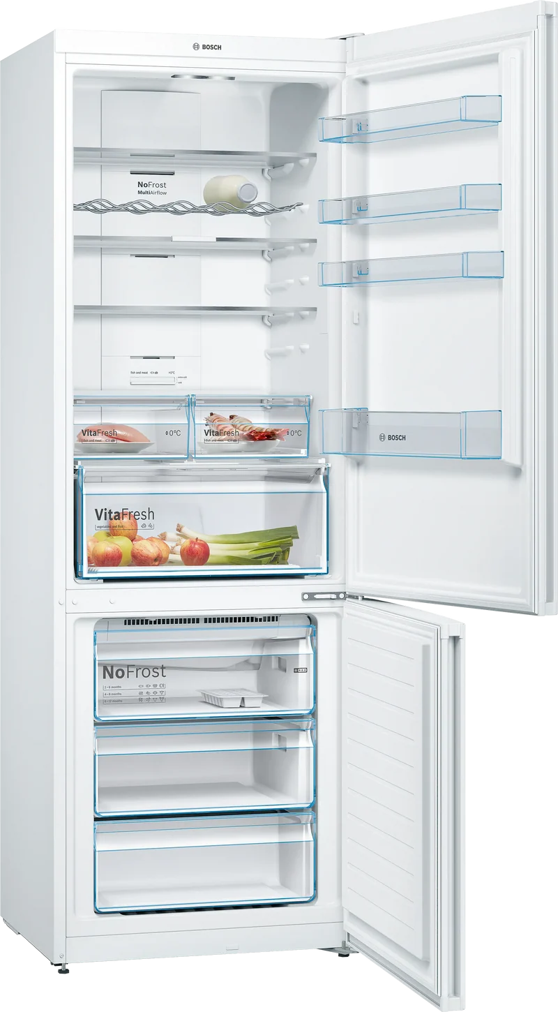 Réfrigérateur combiné BOSCH KGN49XWEA pose-libre 203 x 70 cm Blanc