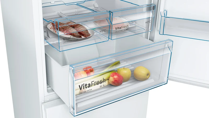 Réfrigérateur combiné BOSCH KGN49XWEA pose-libre 203 x 70 cm Blanc