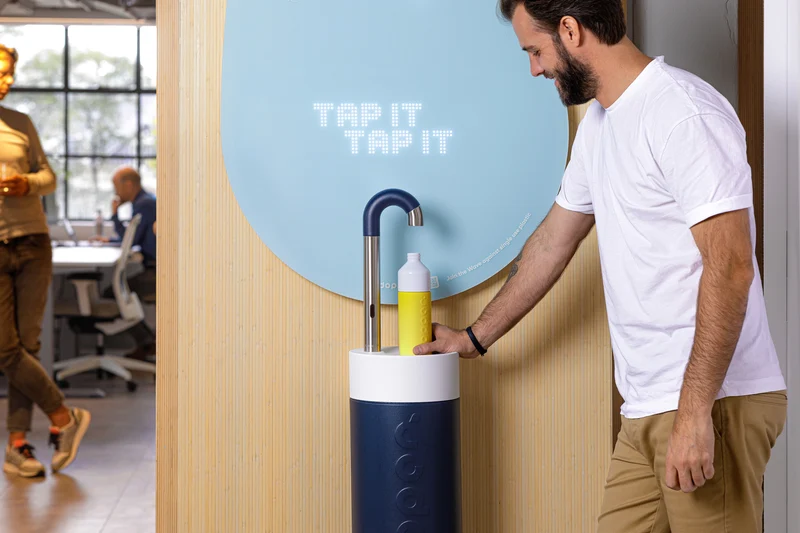 Robinet d'eau Dopper - un robinet d'eau avec un message durable