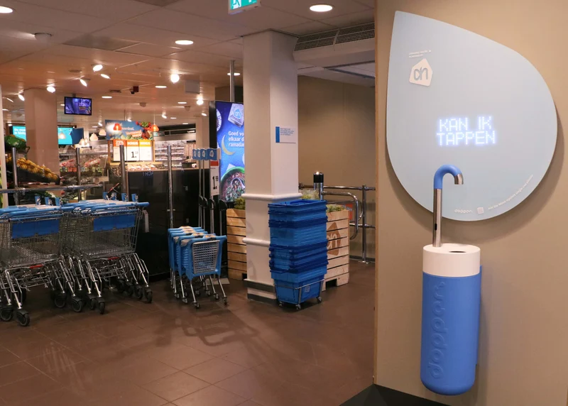 Robinet d'eau Dopper - un robinet d'eau avec un message durable