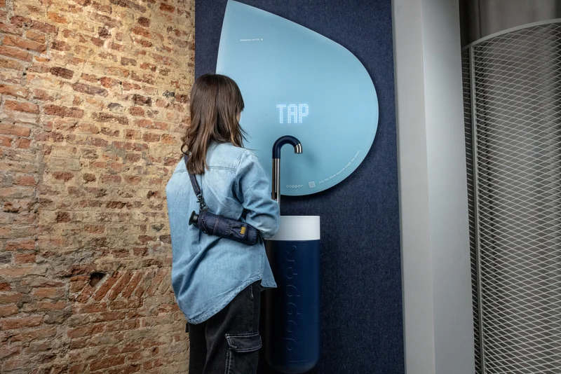 Robinet d'eau Dopper - un robinet d'eau avec un message durable