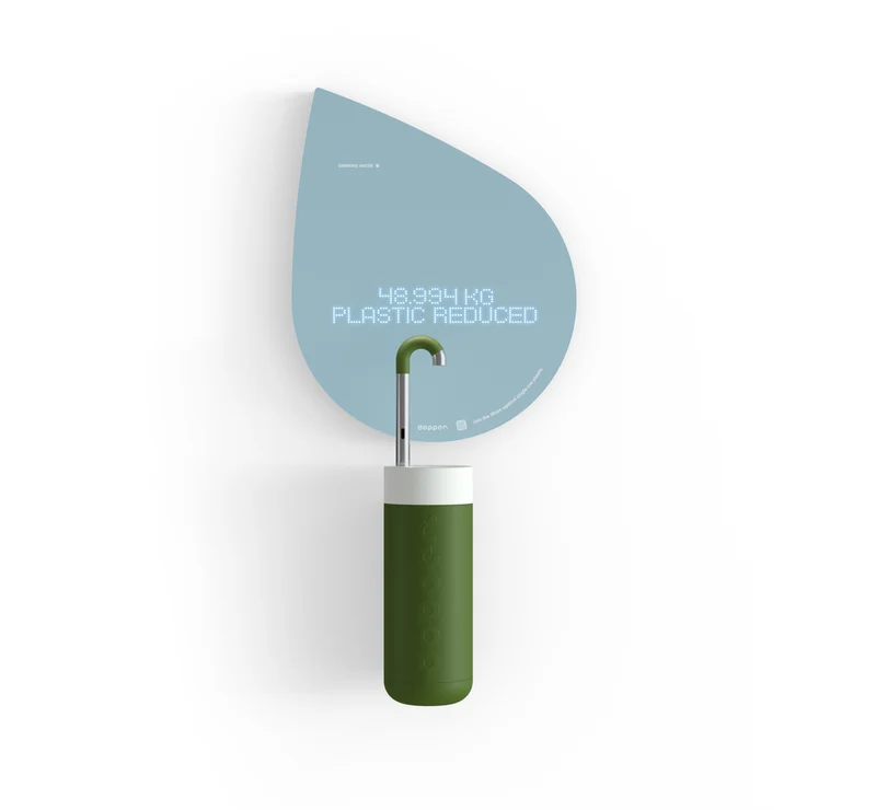 Robinet d'eau Dopper - un robinet d'eau avec un message durable