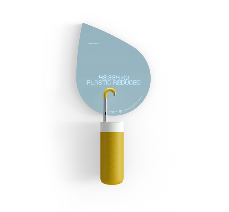 Robinet d'eau Dopper - un robinet d'eau avec un message durable