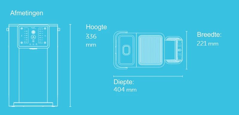 Distributeur d'eau 3 en 1 Aqua Optima Aurora SECOND CHANCE : distributeur d'eau chaude, refroidisseur d'eau et carafe filtrante en 1 ! | Eau du robinet froide, tiède ou bouillante en 30 secondes