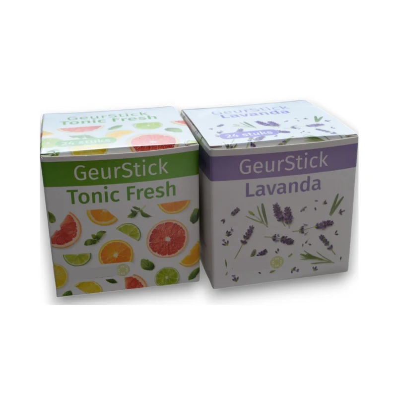 Bâtonnet parfumé Habit Lavenda ou Tonic Fresh (24 pièces) - 100% sûr - Désodorisant compact sans prise ni piles - masque les mauvaises odeurs