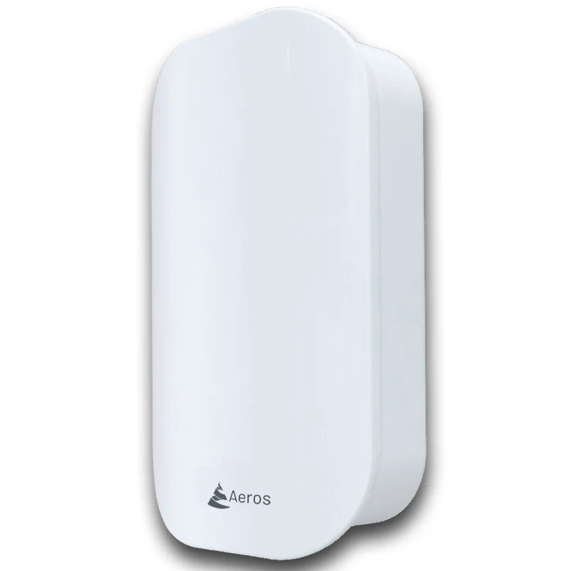 Aeros Compteur de qualité de l'air standard pour CO2 et TVOC - Compteur de CO2 avec feu de circulation, alarme et application pratique