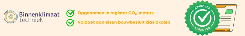 Aeros Compteur de qualité de l'air standard pour CO2 et TVOC - Compteur de CO2 avec feu de circulation, alarme et application pratique