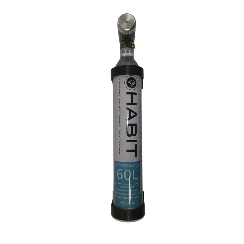 Support mural Habit pour bouteille de dioxyde de carbone de 425 grammes / porte-bouteille petite bouteille de CO2 - fixez votre bouteille de CO2 dans votre placard de cuisine