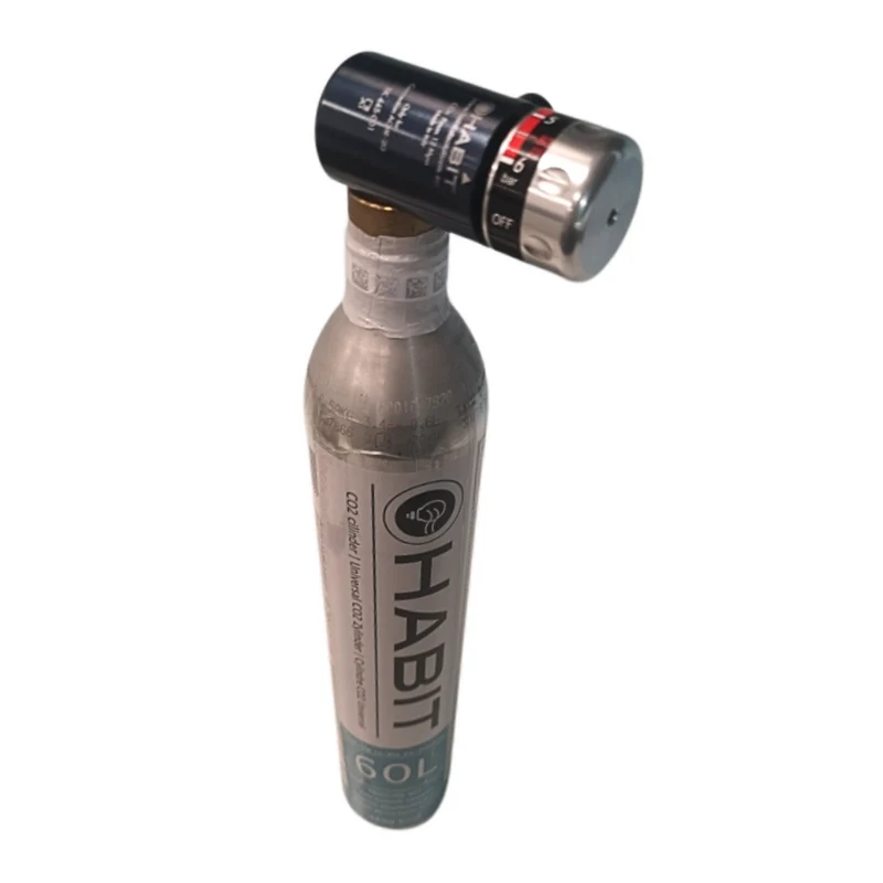 Adaptateur/détendeur CO₂ Habit – passez aux bouteilles de CO₂ standard et abordables de 425 grammes