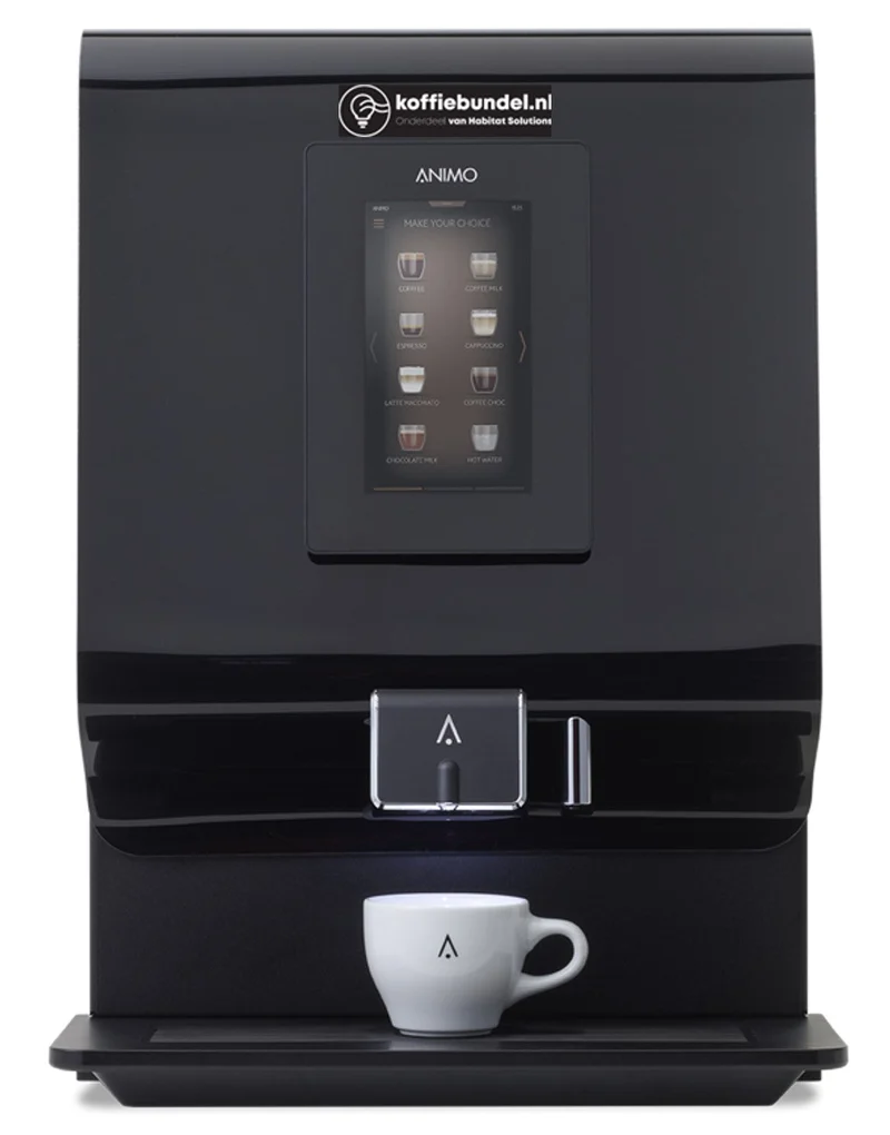 Animo OptiVend 32 Touch – Machine à café instantané pour entreprises - Meilleure machine à café instantané - jusqu'à environ 100 ETP