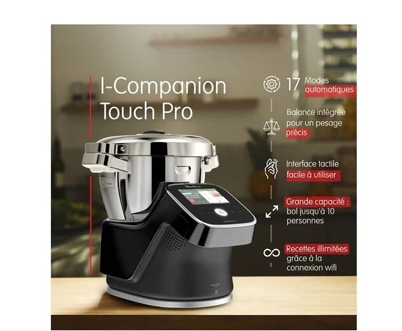 Robot cuiseur Moulinex I Companion Touch Pro xl Noir HF93D810