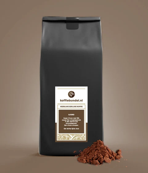 Poudre de cacao Sjoko - mélange de cacao pour machine à café - 15% de cacao - sac de 1 kg