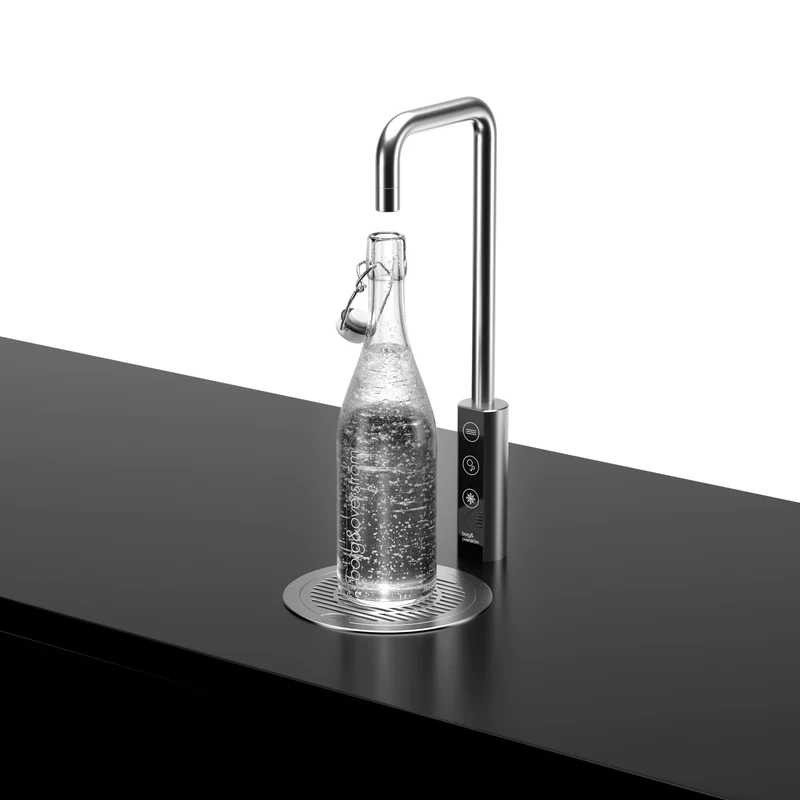 Fontaine à eau encastrable Habit Tap T1 avec mode Eco économe en énergie froid/ambiant et/ou pétillant | 1 à 50 utilisateurs (50 litres/heure)