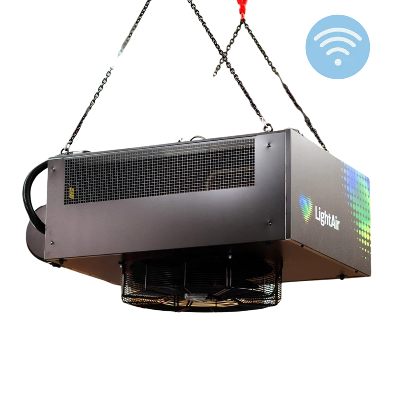 Purificateur d'air autonettoyant industriel LightAir CellFlow Ind5000 SC - montage au plafond | 5.000 3 mXNUMX/heure