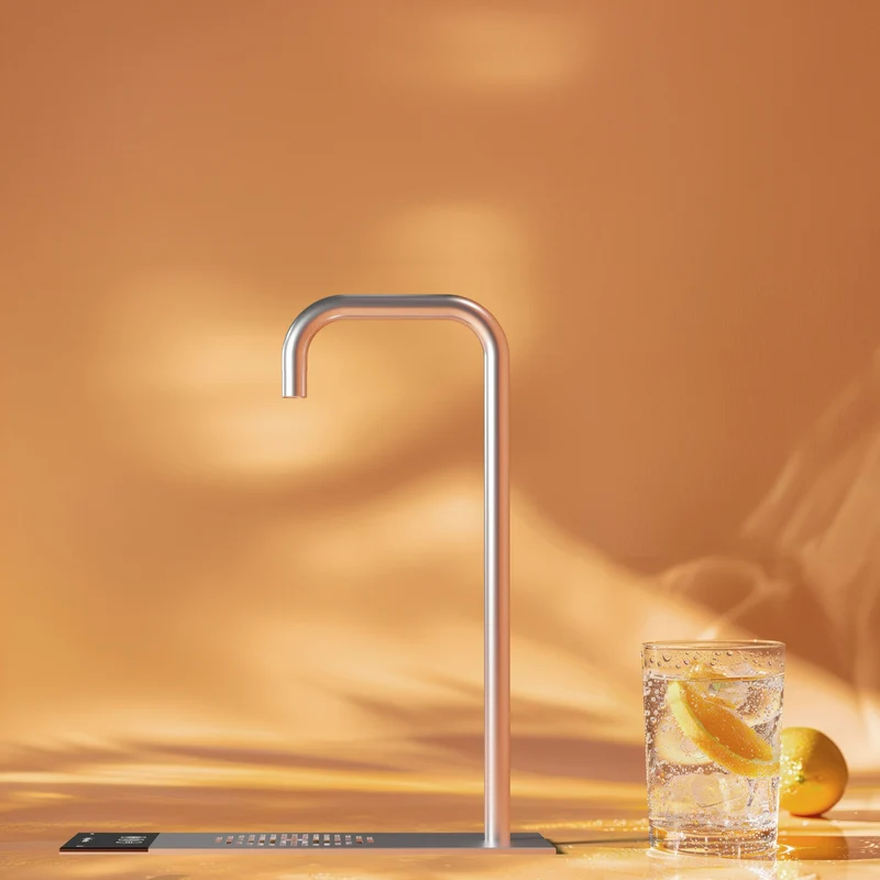 Fontaine à eau encastrable Habit Tap T2 avec EcoMode écoénergétique : eau froide/à température ambiante et/ou gazeuse | 1 à 75 utilisateurs (50 ou 80 litres/heure)