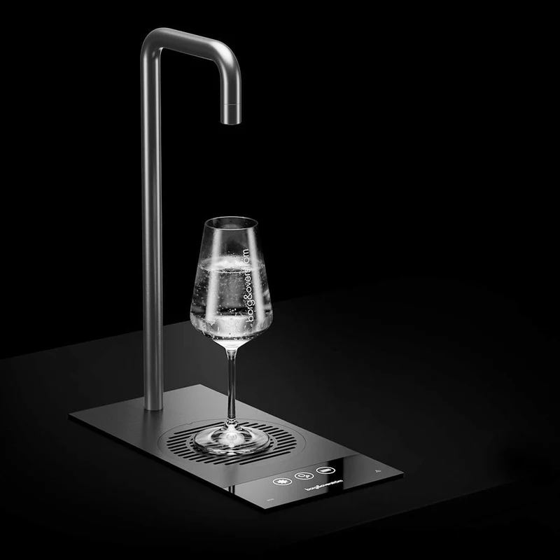 Fontaine à eau encastrable Habit Tap T2 avec EcoMode écoénergétique : eau froide/à température ambiante et/ou gazeuse | 1 à 75 utilisateurs (50 ou 80 litres/heure)