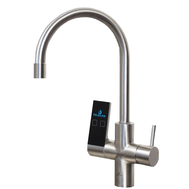 Robinet d'eau à 7 voies BluPura BluSeven avec refroidisseur d'eau sous le comptoir Habit Box de votre choix