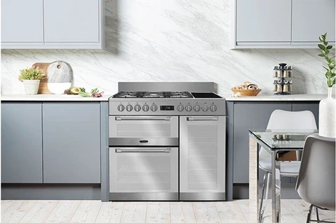 Piano de cuisson Leisure CUISINEMASTER PRO 100CM GAZ ET VITRO INOX - PR100F560X