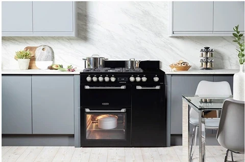 Piano de cuisson Leisure CUISINEMASTER PRO 100cm gaz et vitro Noir - PR100F560K