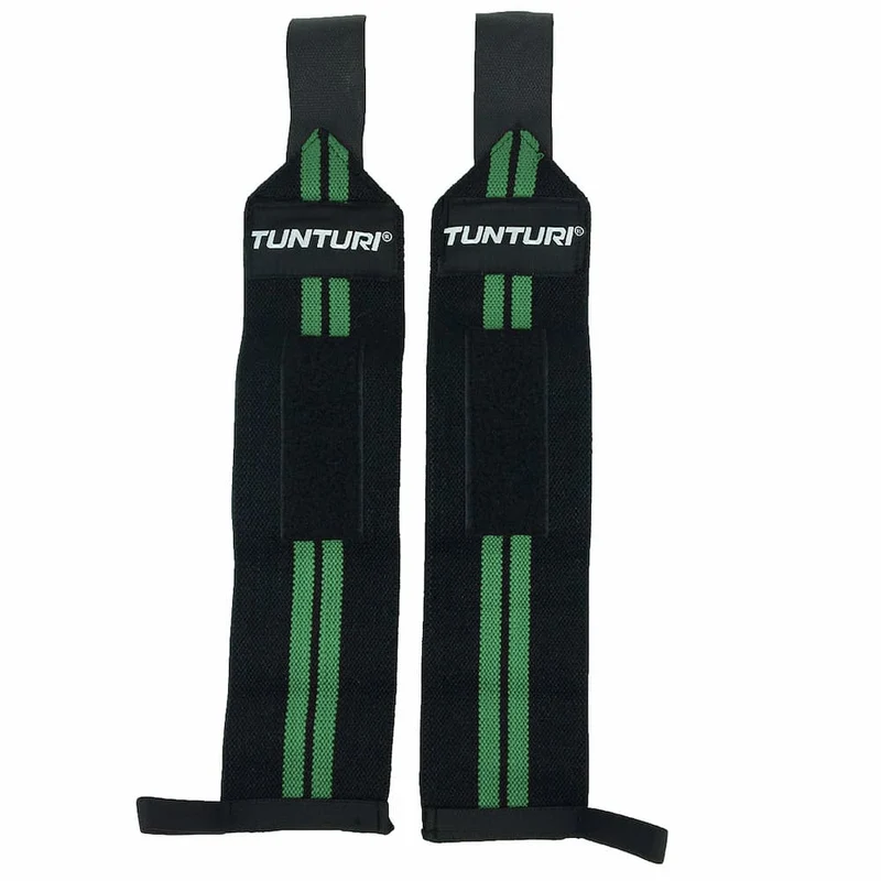 Wrist Wraps Noir et Vert (la paire)