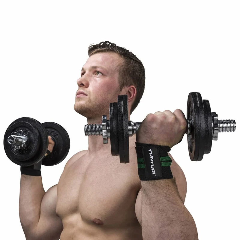 Wrist Wraps Noir et Vert (la paire)