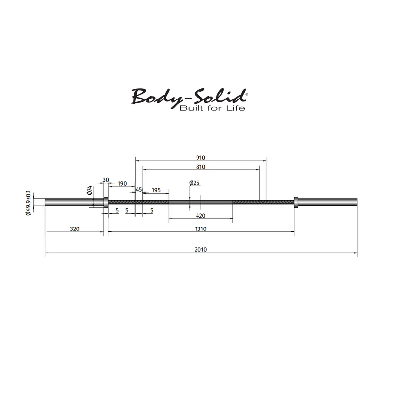 Barre Crosstraining 210 cm 15 kg Femme