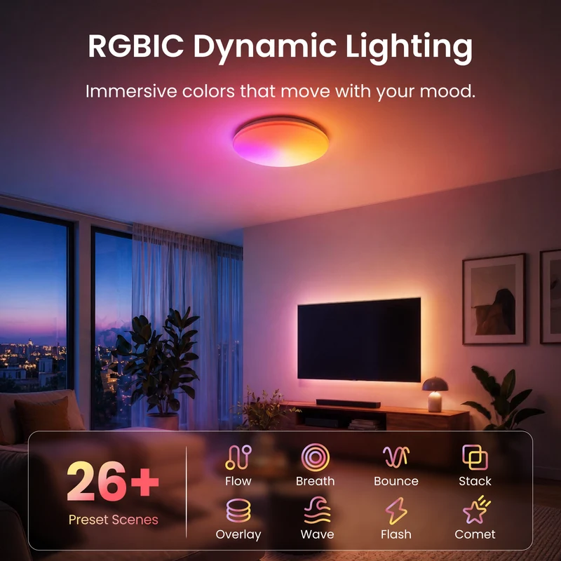 SwitchBot RGBICWW Ceiling Light 15inch