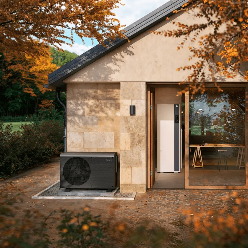 Pompe à chaleur air-eau Thermor Auréa 2 Duo - 9 Monobloc R290 Triphasé