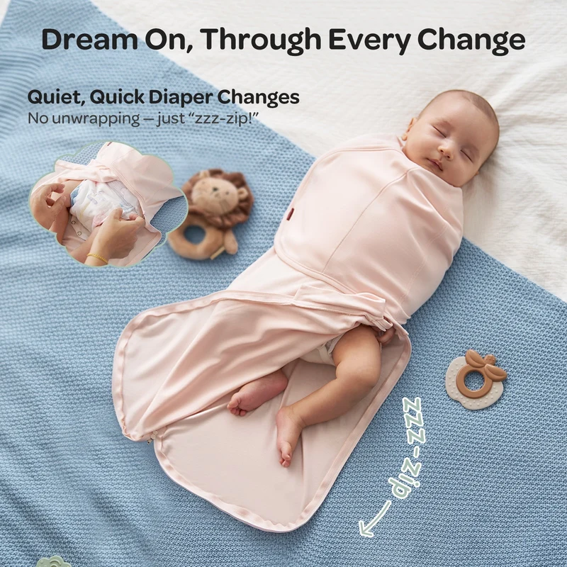 Baby Sleep Sack 1.5 TOG & Easy Swaddle Wrap For 0-3M Bundle