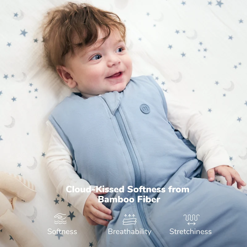 Baby Sleep Sack 1.5 TOG & Easy Swaddle Wrap For 0-3M Bundle
