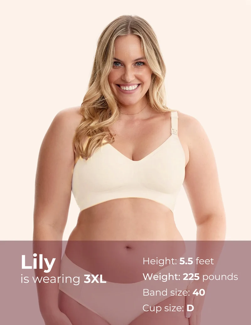 Maternity Yoga Set: Pregnancy Ball + Ultra Soft Seamless Nursing Bra YN21