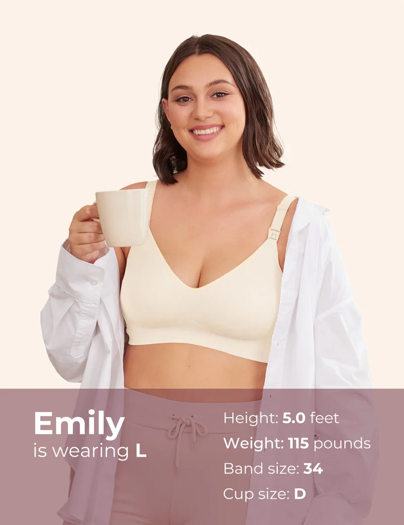 Maternity Yoga Set: Pregnancy Ball + Ultra Soft Seamless Nursing Bra YN21