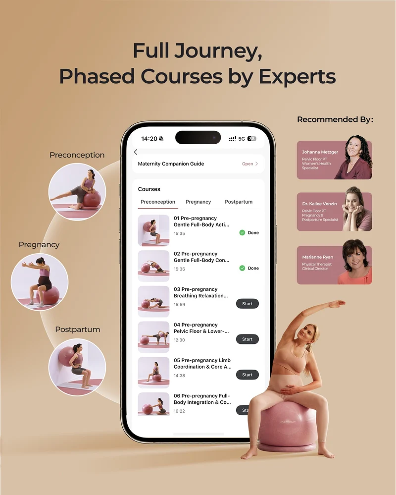 BirthEase Maternity Ball & Ergowrap™ Postpartum Belly Band Bundle