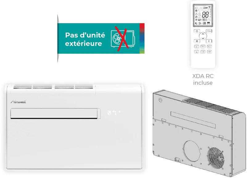 Climatiseur monobloc XDAW 2.35 kW - chaud et froid