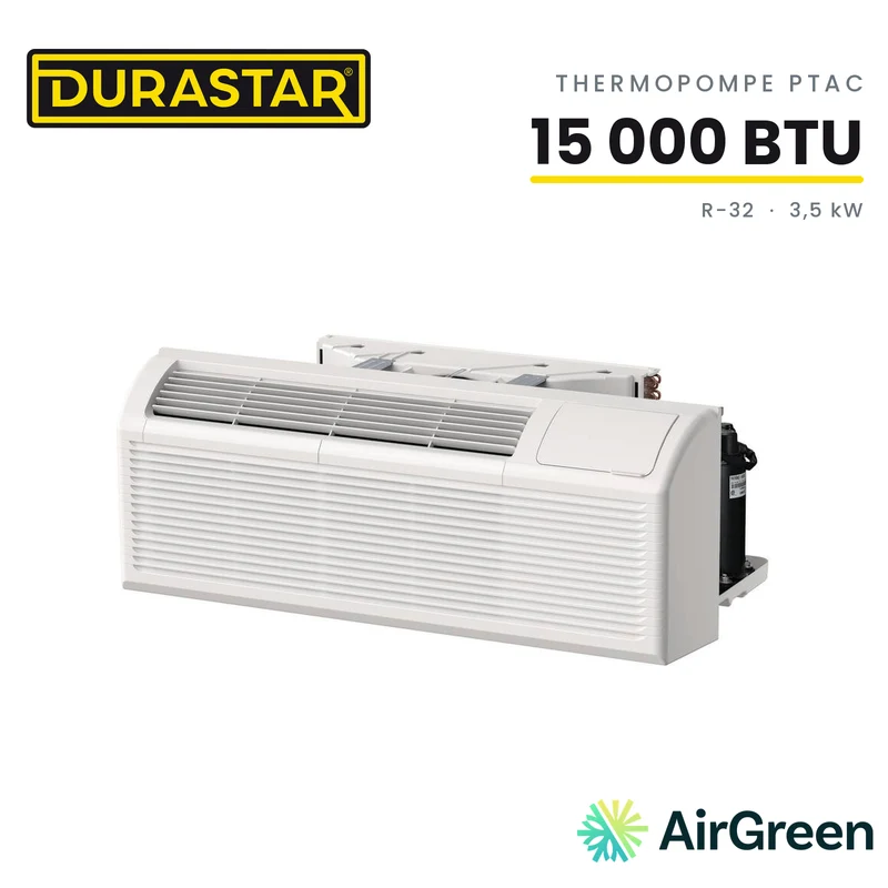 Thermopompe PTAC DURASTAR | 15000 BTU 3,5 kW - R32
