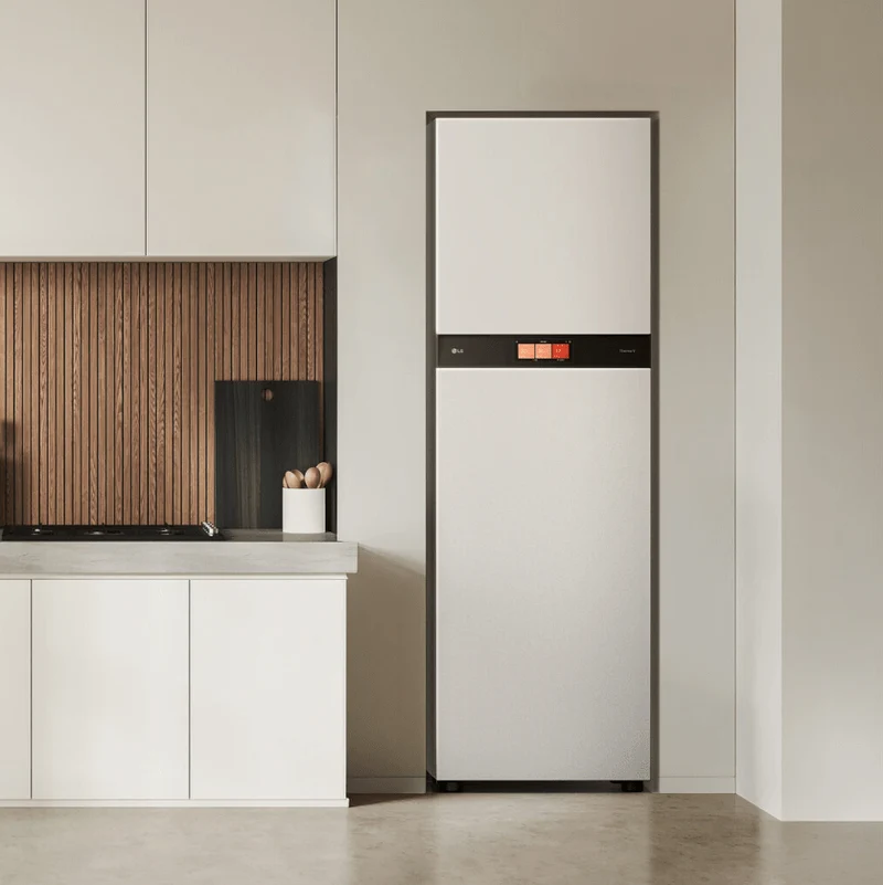 Pompe à chaleur air-eau LG Therma V 9 kW - Hydrosplit Duo ECS R290 - 2 circuits - Triphasé