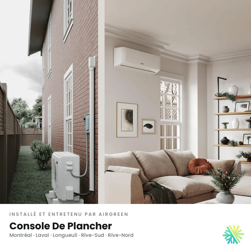 Thermopompe Console de Plancher DURASTAR Sirius Heat | 12000 BTU - R410A